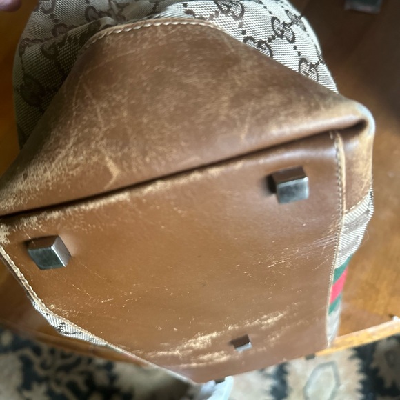 Vintage Gucci, Sherry line handbag/canvas tote. - Picture 15 of 16